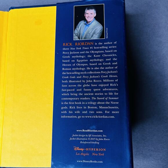 Rick Riordan Magnus Chase & the Gods of Asgard, Book 1: Sword of Summer 2015 HC - Picture 6 of 11